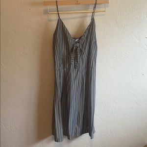 Striped Dress Tie Front - Adjustable